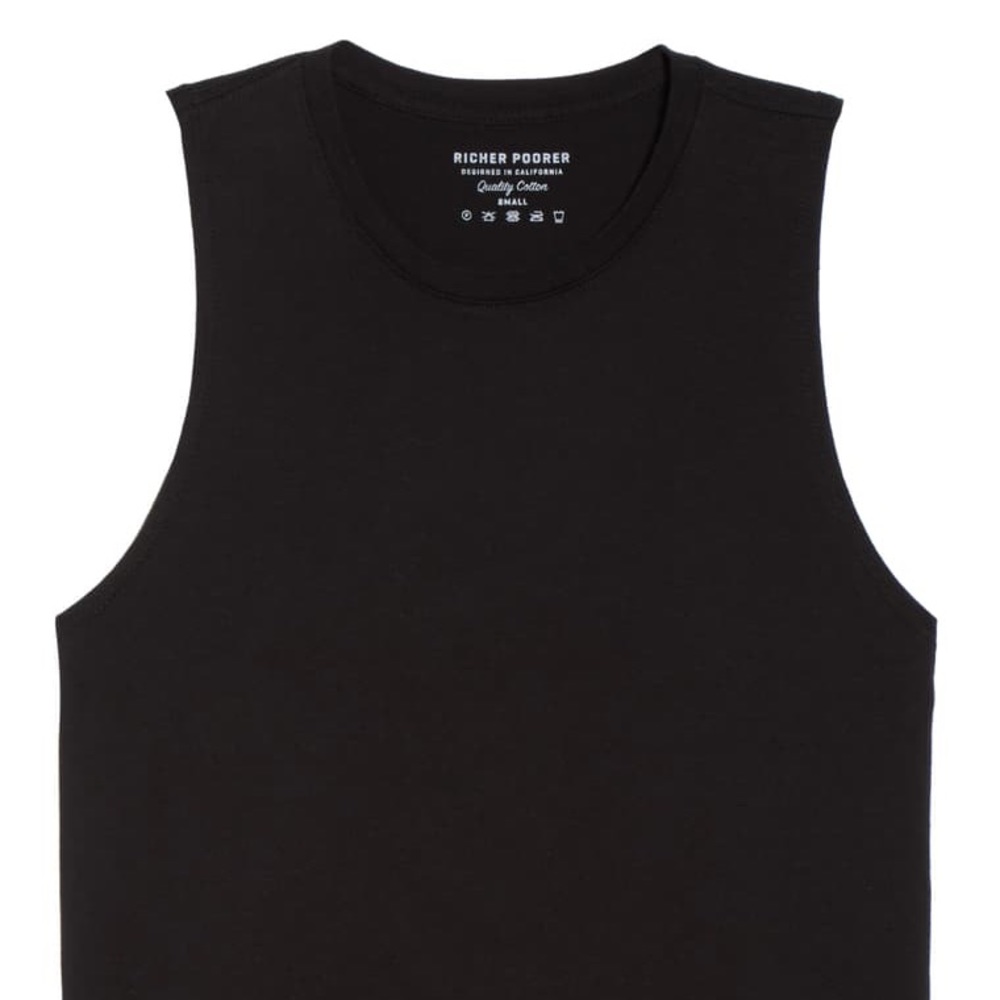 Richer Poorer Muscle Tank Black SZ Xs
